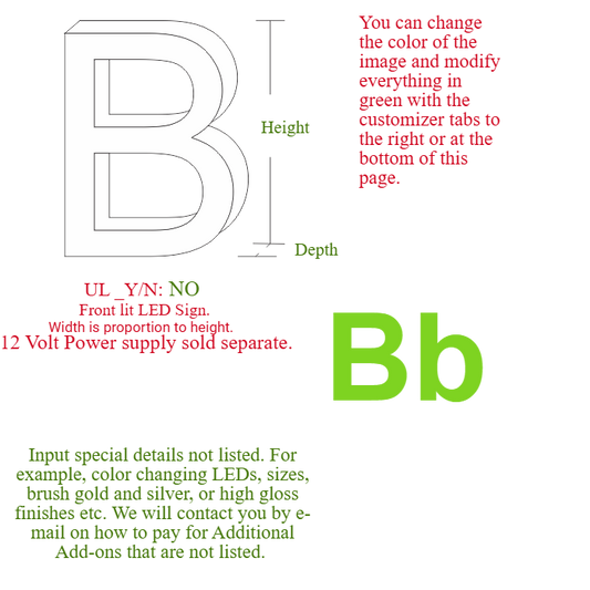 Channel letter "B"