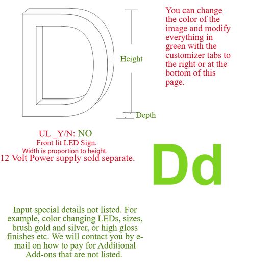 Channel letter "D"