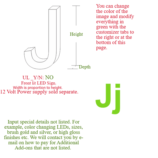 Channel letter "J"