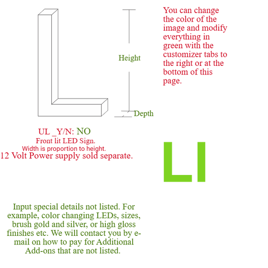 Channel letter "L"