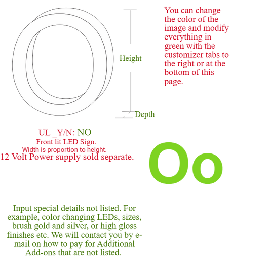 Channel letter "O"