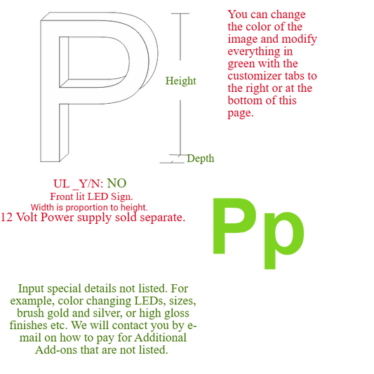 Channel letter "P"